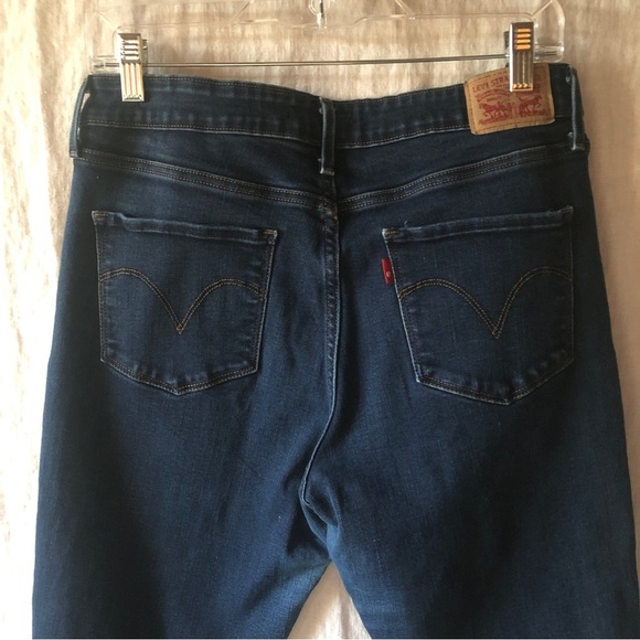 Levi’s mid rise skinny dark wash jeans size 12 - Picture 4 of 7